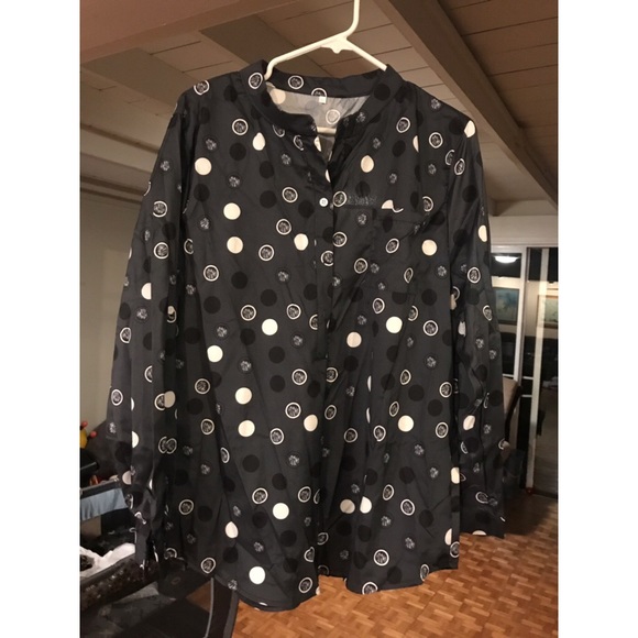 Black and white polka dot top - Picture 1 of 3